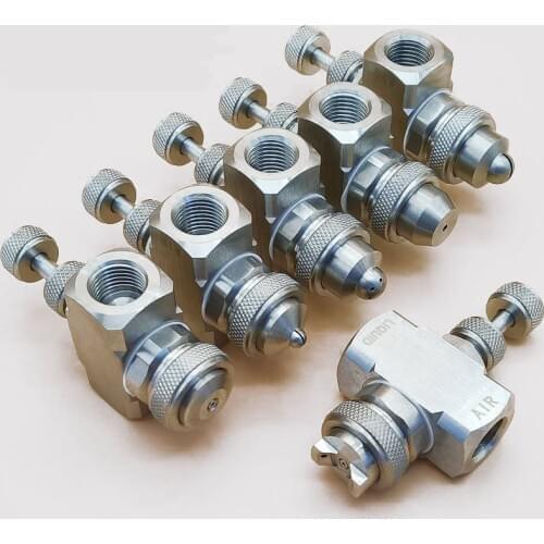 Free shipping ! ! 1/4'' adjustable flow rate ss304 Air atomizing nozzle,6 styles,Garden sprinkler,Sprayers,Watering Kits
