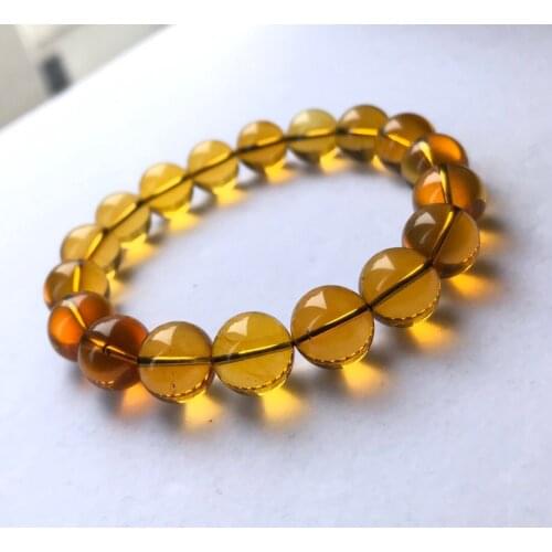 Bijoux breloque bracelet femme bracciale uomo Mexican gold blue amber bracelets Really natural Preferred gift pulsera pareja