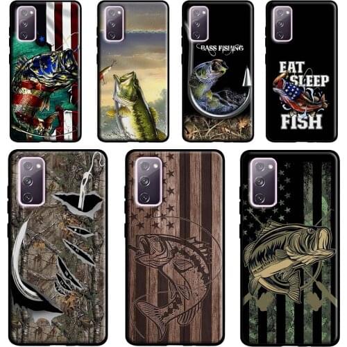 Largemouth Fishing Fish Hunting Hook For Samsung Galaxy Note 20 Ultra Note 10 Plus S20 FE S8 S9 S10 Plus S21 Ultra Case Cover