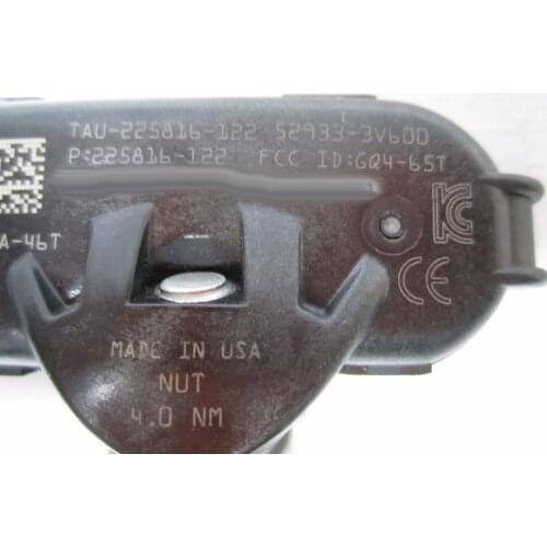 52933-3V600 TPMS SENSOR TIRE PRESSURE SENSOR For 2014-2017 Hyundai i40 Grandeur Azera Hyundai i40 TPMS 433MHz