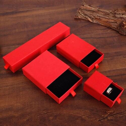 Cardboard Drawer Jewelry set Boxes for Necklace Pendants Packaging Jewelry Display Organizer Storage Gift Box Personalized