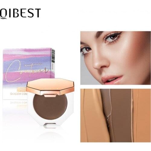 QIBEST Shadow Nose Shadow Trimming Facial Contouring Repair Cream Concealer Face Contouring Makeup Women Cosmetics TSLM1