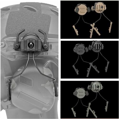 Tactical Helmet Headset Support ARC Adapter/Tactical Helmet Rail (19-21mm) Suspension Headphones Bracket left & Right Side