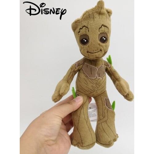 22cm Disney Groot Plush Dolls Toys Guardians Of The Galaxy Kawaii Groot Little Tree Man Stuffed Plush Dolls Childrens Toys Gift