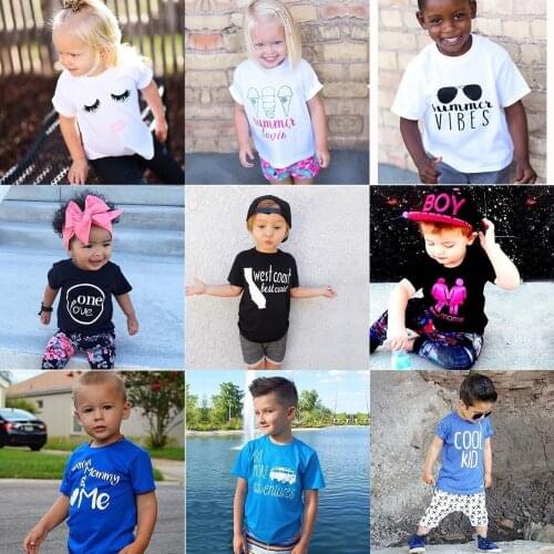 Summer Baby Boys T-Shirts Children Tops 100% Cotton Baby Clothes Girl Tees Kids T Shirt Jerseys Infant Clothing 1 2 3 Years
