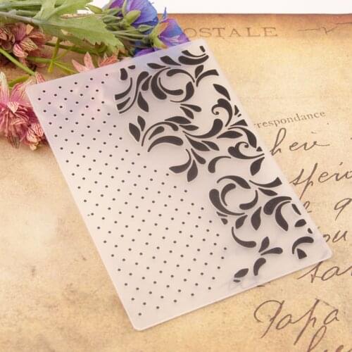 HOT Plastic Dot Lace Template Craft Card Making Paper Card Album Wedding Decoration Scrapbooking Embossing Folders