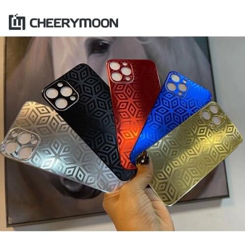 Hot Lattice Rear Stickers Nano Plexi Glass For iPhone 12 11 Pro Max mini XR SE2 XS iPhone7 8 SE 2020 Plus Protector Back Film