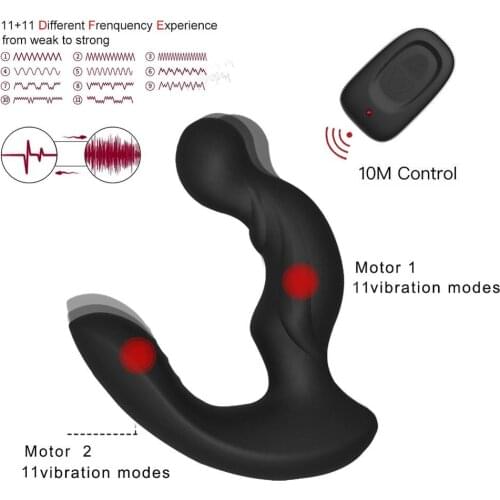11+11 Mode Male Vibrating Anal Bending Beads Vibrator Prostate Massager Anal Sex Toy for Men Vibrating Anal Sex Shop Erotic Toys
