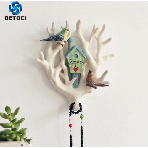 Wall Decoration Home Accessories Hook Resin Bird Hook Door Key Hook Wall Hanging Parrot Decoration Hook Coat Hat Hook Home Rack
