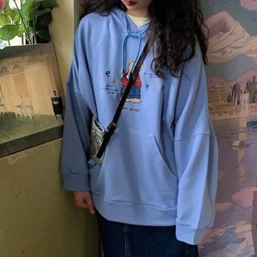 Autumn Hip Hop Sweatshirt O Neck Letter Printing Long Sleeve Casual Harajuku Hoodies Women Manteau Femme Hiver Wn