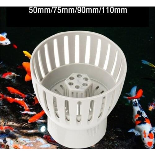 Pool Floating Filter Plastic Universal Pond Filter Drain Plug Fish Tank Inlet Skimmer Aquarium Filters Accessories 50-110mm