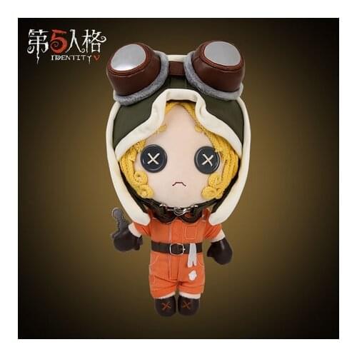 V Mechanic Tracy Reznik Anime Game Identity Cosplay Doll Plush Throw Pillow Plushie Toy Change Suit Dress Up Clothing Doll Gifts