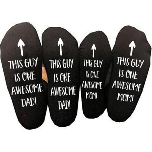 Fathers day gift for Dad Letter cotton socks birthday gift present for Father