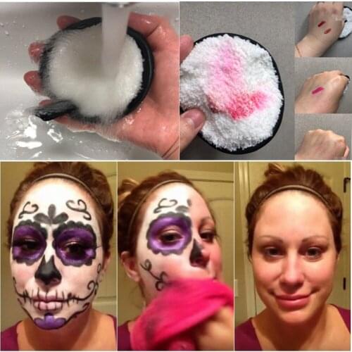 Make Up Remover Pads Promotes Healthy Skin Microfiber Cloth Pads Remover Towel Face Cleansing Makeup Lazy Cleansing Powder