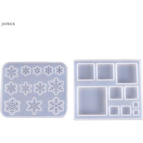 Silicone Molds Snowflake Square Jewelry Mold DIY Jewellery Making Accessories UV Resin Tool