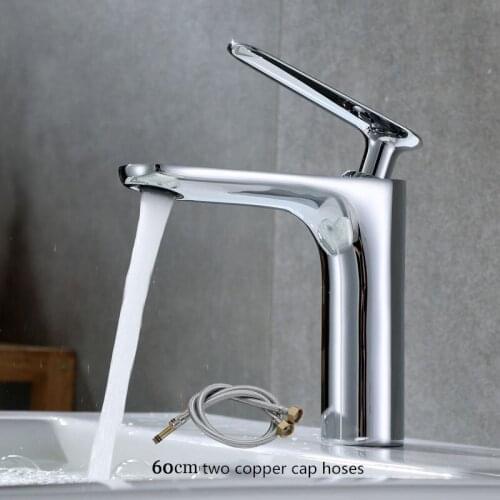 Basin Faucet Bathroom Sink Faucet Single Handle Hole Chrome Sink Faucet Basin Taps Deck Vintage Wash Hot Cold Mixer Tap