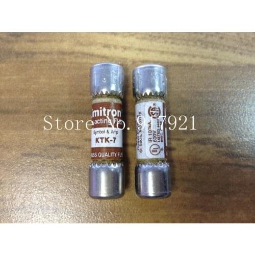 [ZOB] The United States imported Limitron KTK-7 7A600V BUSS FUSE 10x38 original fuse tube --20PCS/LOT