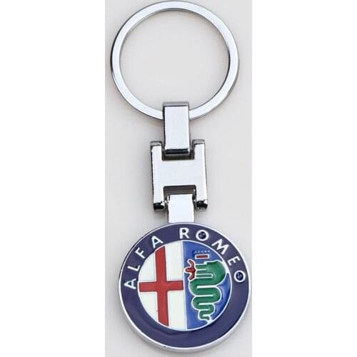 1PCS New Fashion Keychain Car Keychain Zinc Alloy Keychain For Alfa Romeo Giulietta Spider GT Giulia Mito 147 156 159