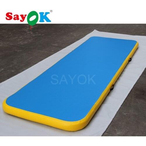 3m Customized Inflatable Gymnastics Mat Tumbling Mat Cheerleading Inflatable Gym Mat with Air Pump