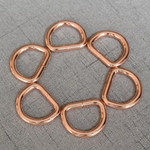 50 Pcs/Lot 25mm High Quality Metal Buckle Dee D Ring for Webbing Backpack Bag Parts Leather Craft Strap Belt Purse Pet Collar