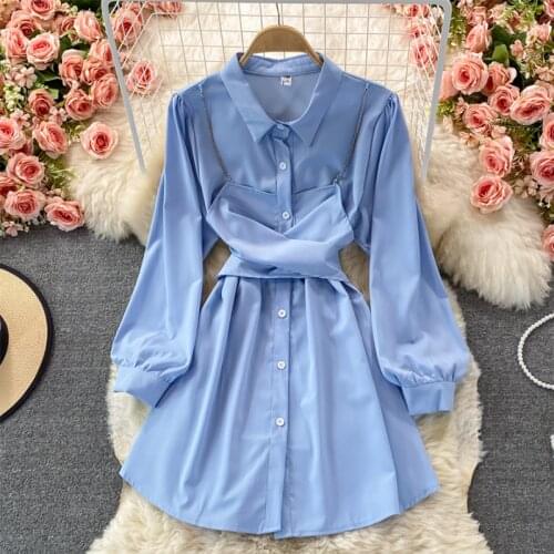 ALYBVGVHV Fashionable Shirt Dresses