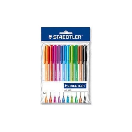Colored ballpoint pens Triangle pen 10 colors set free shipping