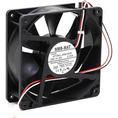 For NMB 4715KL-05W-B30 4715KL-05W-B39 12038 24V 0.36A double ball frequency converter axial cooling fan