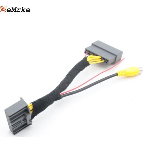 EEMRKE Car Rearview Camera Adapter Connector Wire for Acura CDX 2016 2017 2018 Upgrade Screen Display Video Input RCA Cable