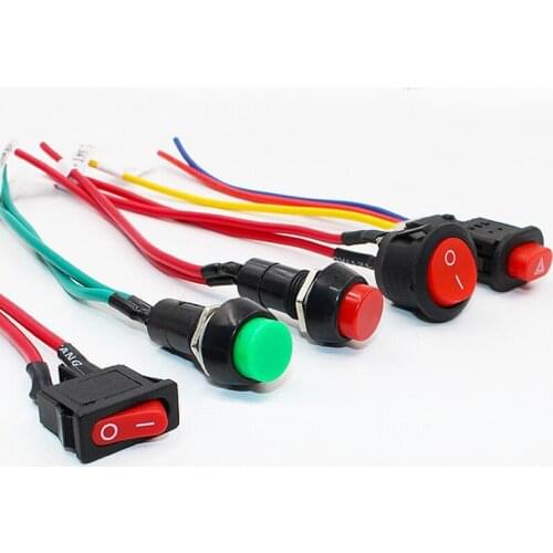 Electric Car Horn Switch Battery Car Electric Tricycle Single Button Horn Switch Modified Horn Switch