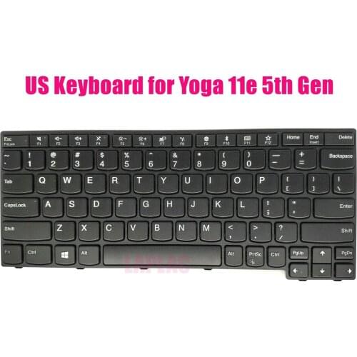 US keyboard for Lenovo ThinkPad Yoga 11e 5th Gen (Type 20LN 20LM) 01LX729 01LX769