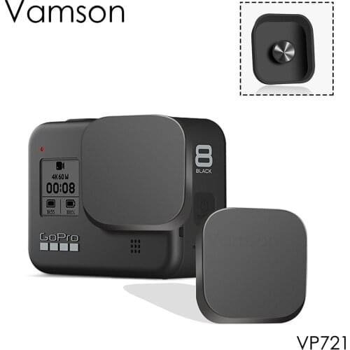 Vamson Camera Lens Cap for Camera for GoPro Hero 8 Black Accessories Screen Protector Cover Protection Lens Cap Silicone VP721