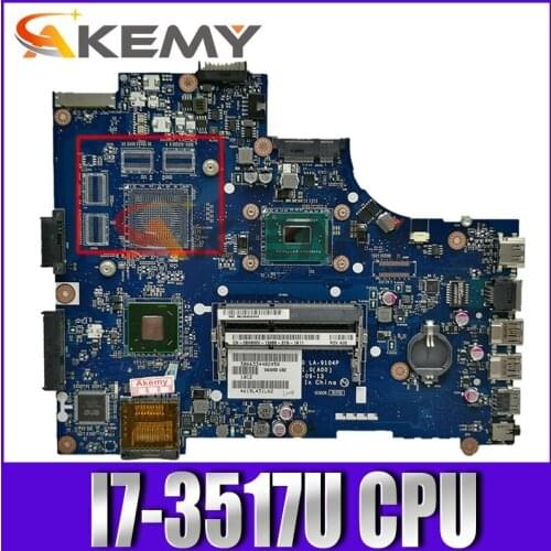 LA-9104P Laptop motherboard for Dell Inspiron 15R 3521 5521 original mainboard I7-3517U CPU GM