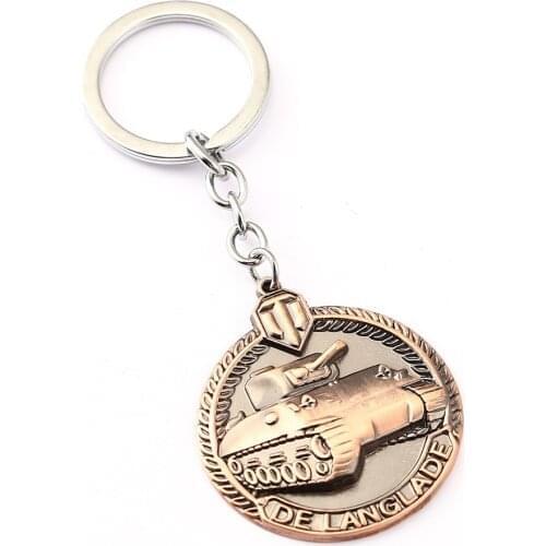 World of Tanks Key Chain Medal of Raglan Game Key Rings Gift Chaveiro Car Keychain Jewelry Key Holder Souvenir YS11603