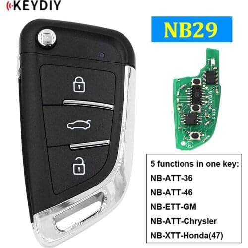 NB29 Multi-functional Universal Remote Control Car Key for KD900 KD900+ URG200 KD-X2 NB Series KD Remote 5 Functions In One Key