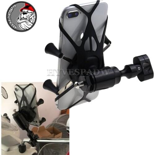 Motorcycle Motorbike Handlebar Holder Mount Stand GPS W/ USB Charger Electric Car Lazy Mobile Phone Holder