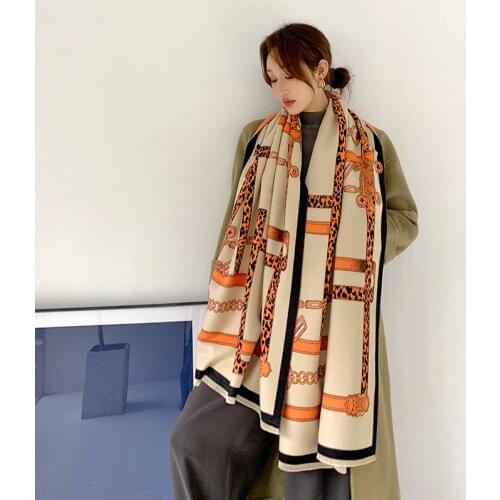 New 2021 Brand Women Scarf Cashmere Scarves Lady Shawls Wraps Winter Pashmina Femal Hijab Bandana Cachecol Foulard Poncho