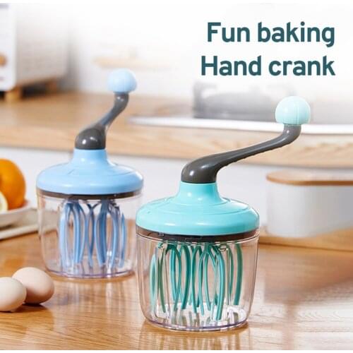 New Household Manual Small Egg White Mixer Semi-automatic DIY Butter Machine Egg Beater Kitchen Tool