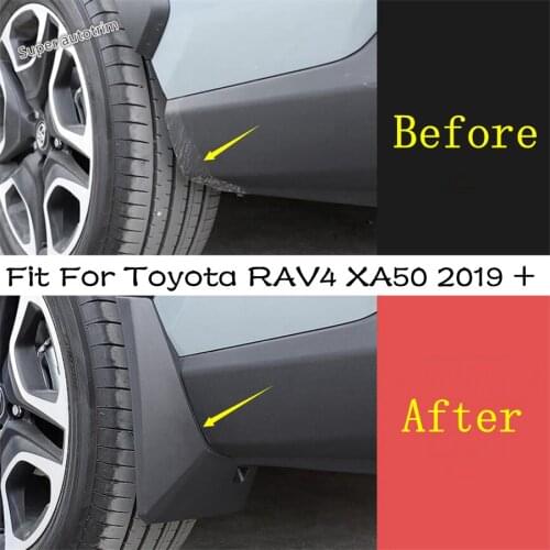 Front & Rear Mud Guard Mudguards Splash Flaps Cover For TOYOTA RAV4 RAV 4 XA50 2019 2020 2021 Plastic Accessories Exterior