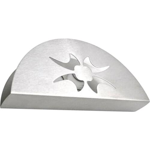 Simple Chic Stainless Fan shape Table Tissue Serviette Napkin Paper Holder