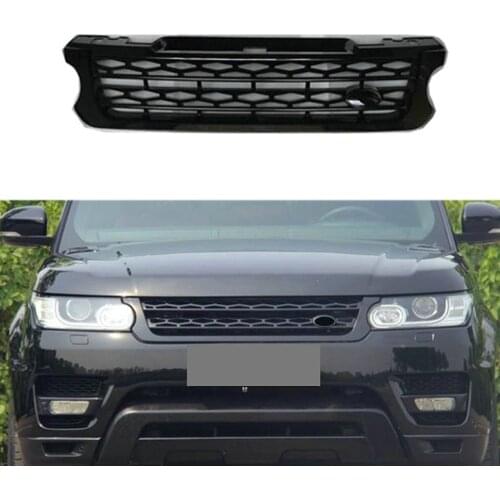 Modified For Range Rover Radiator Grille For Range Rover Sport 2014 2015 2016 2017 Racing Grill Mesh Front Bumper Upper Grills
