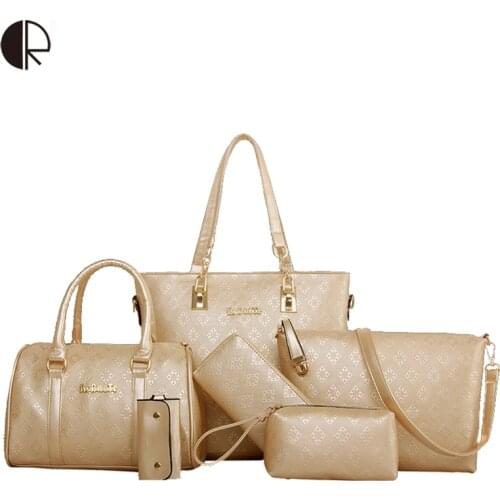 Luxury Women Bag Set Big Capacity Female Handbags PU Leather Crossbody Bag Fashion Shoulder Bag Purse Ladies Bolsas Feminina