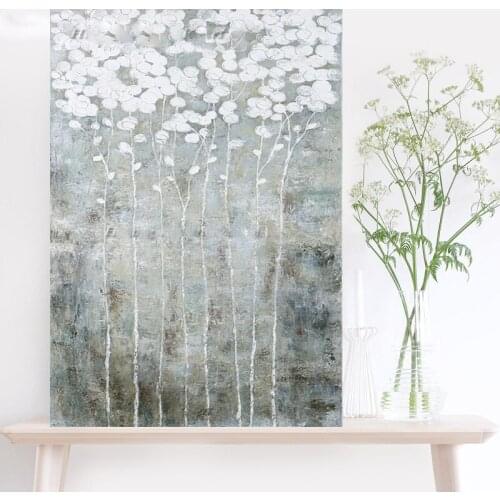 Handmade Silver thick knife abstract oil painting Abstract on Canvas New Style Still Life Painting Picture Decor Oil Painting