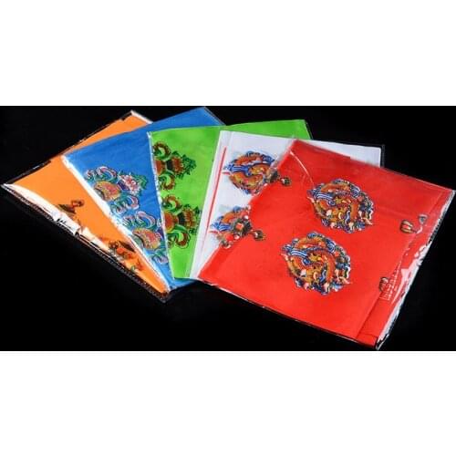 160*23.5cm 5 Colors Options Tibetan Wholesale Buddhist Two Rows Print Eight Auspicious Symbol Hada,Tiebetan Keepsake/Gifts