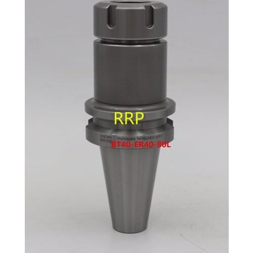 Accuracy 0.003mm BT40-ER40-80 CNC BT40 taper miling chuck arbor, use for CNC machines, for CNC machine center 10000-12000rpm