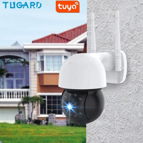 Outdoor Waterproof Wifi Surveillance Camera，1080P Night Vision HD PTZ IP Camera，Onvif P2P Audio CCTV Network Security Cameras
