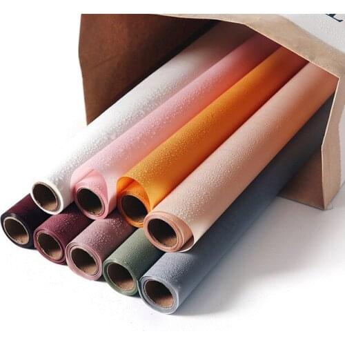60cmx10m Roll Solid Color Flower Wrapping Papers Waterproof Gift Packing Craft Paper Flower Packing Material