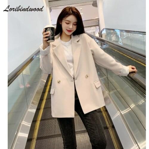 Women Office Lady Wear Suit Blazer Solid Casual Coat Jacket Long Sleeve Notched Collar Outwear Blazers Jackets Women