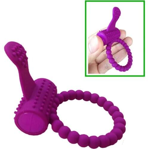 1pc Male Tongue Cock Penis Ring Ejaculation Delay Sex Toy Clit Stimulator Vibrator Wonderfully flexible secure and easy to use