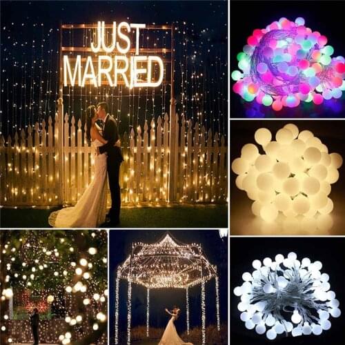 10M led string lights with 70led ball AC220V garland lights for holiday decoration lamp Festival Christmas lights outdoor lights