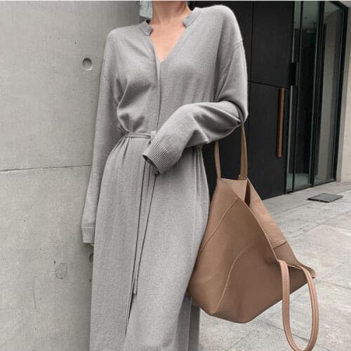 Модные вязаные платья Adojewello China At AliExpress